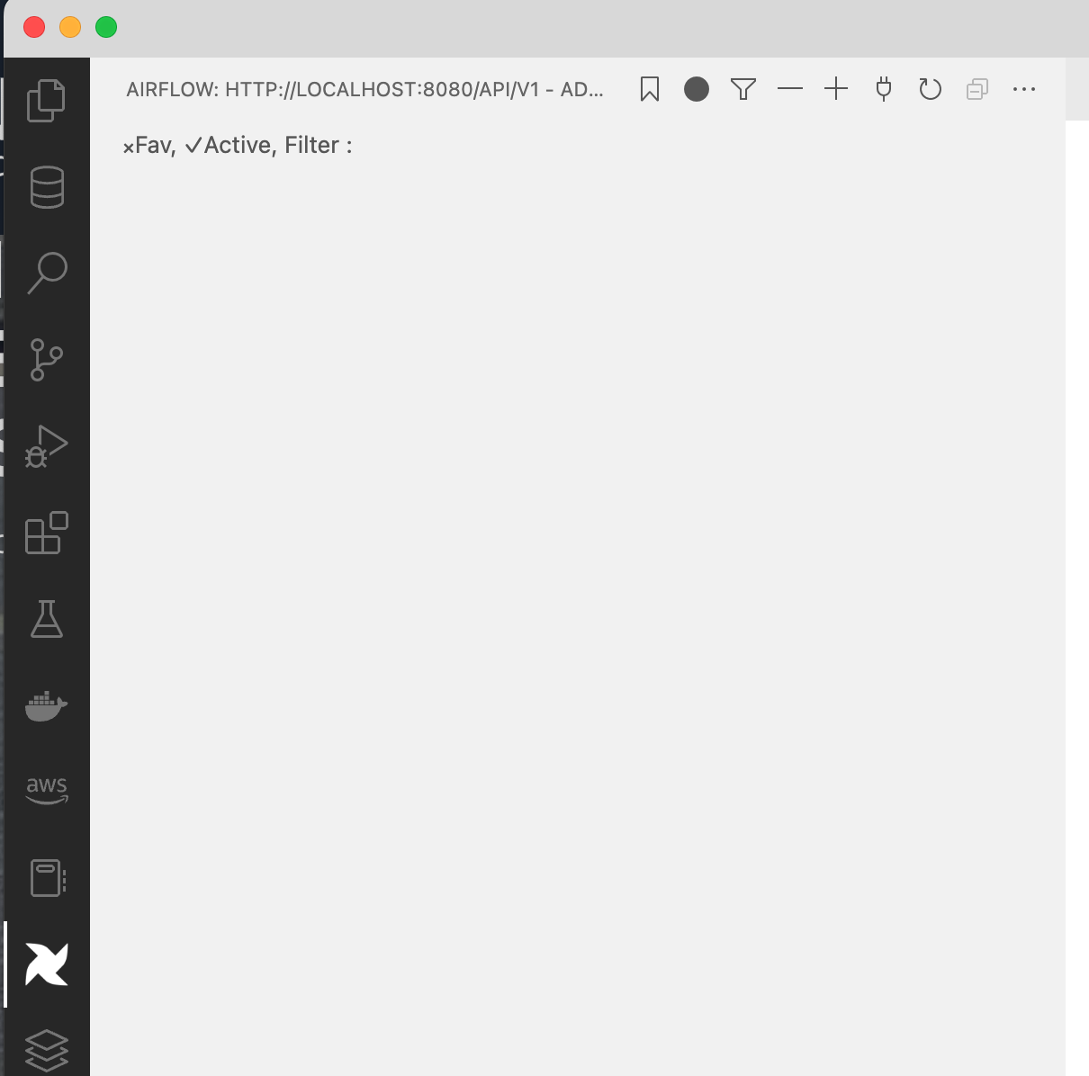 screenshot of VSCode plugin post install